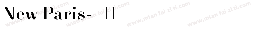 New Paris字体转换